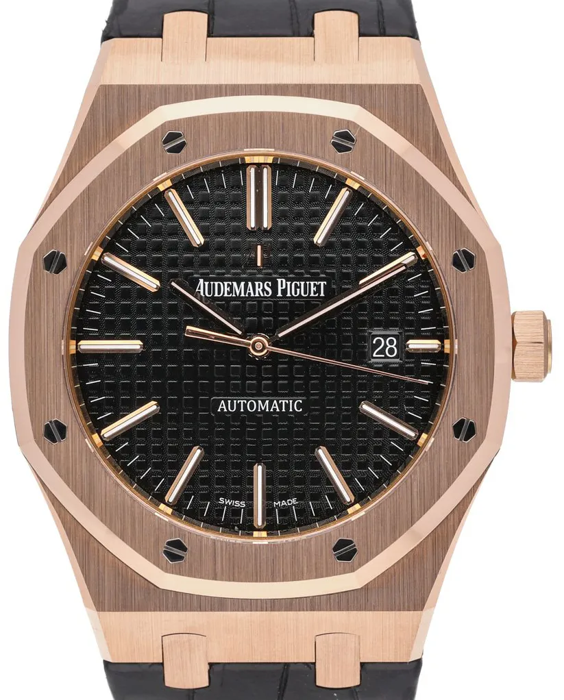 Audemars Piguet Royal Oak 15400OR.OO.D002CR.01 41mm Rose gold Black