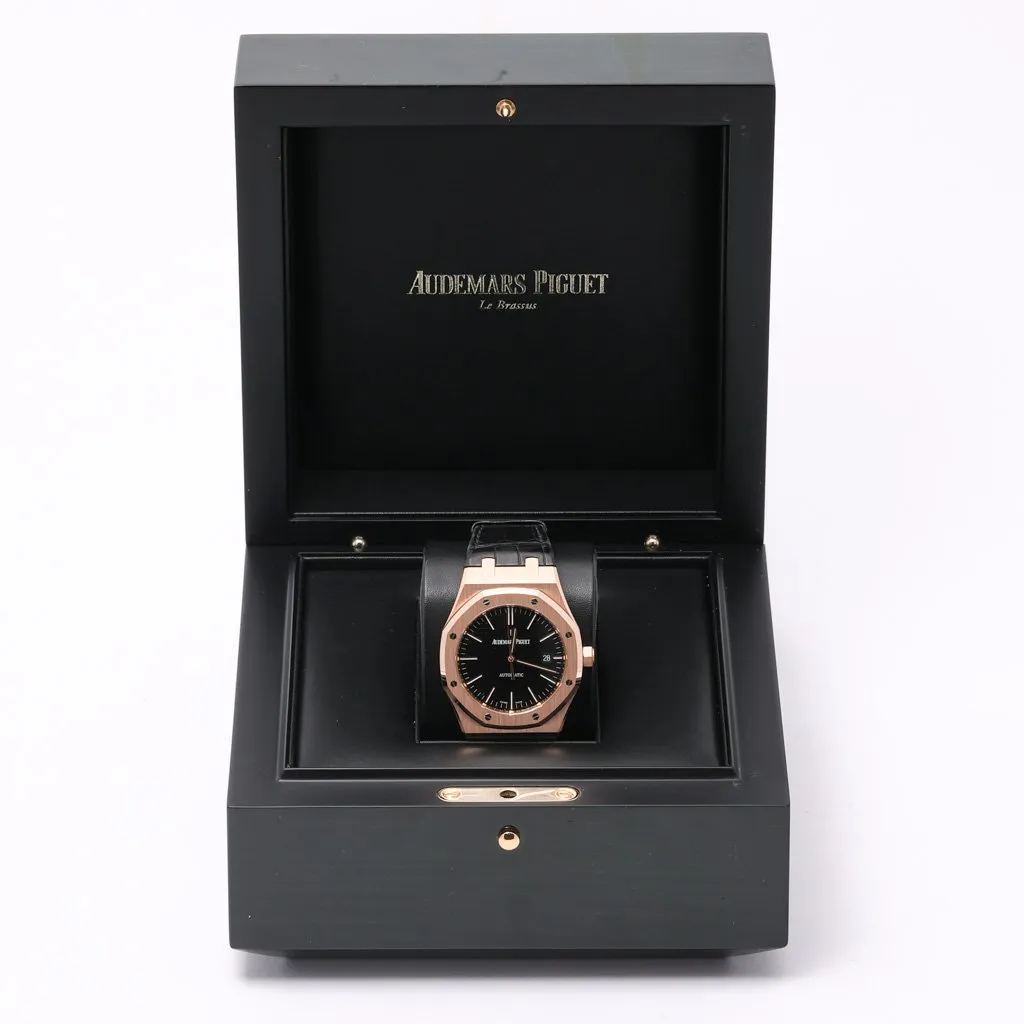 Audemars Piguet Royal Oak 15400OR.OO.D002CR.01 41mm Rose gold Black 1