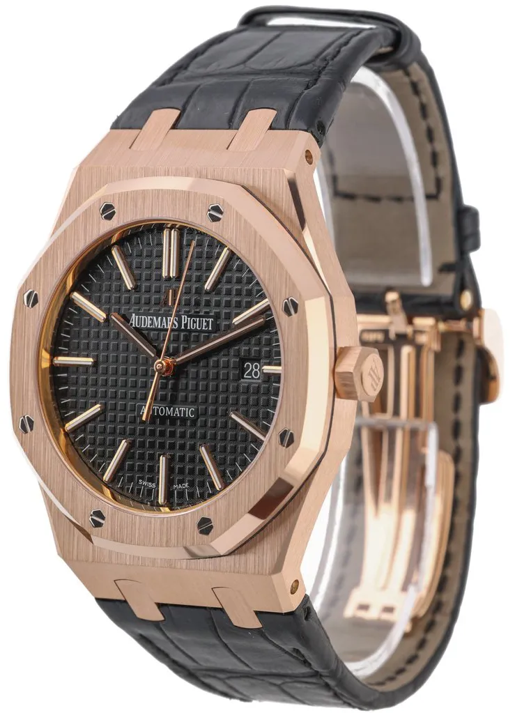 Audemars Piguet Royal Oak 15400OR.OO.D002CR.01 41mm Rose gold Black 5