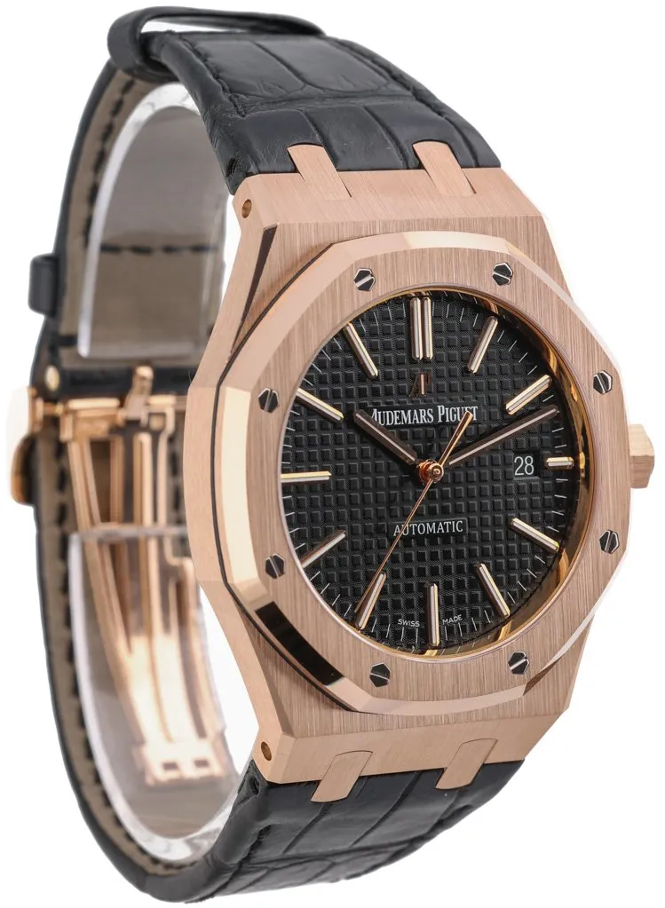 Audemars Piguet Royal Oak 15400OR.OO.D002CR.01 41mm Rose gold Black 6