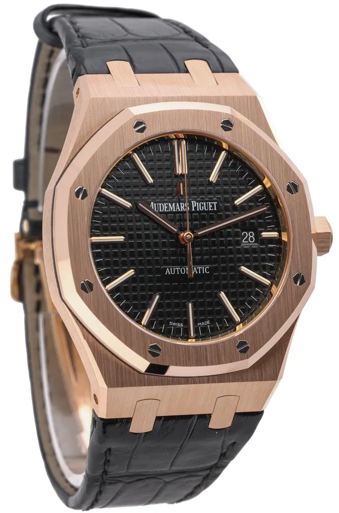 Audemars Piguet Royal Oak 15400OR.OO.D002CR.01 41mm Rose gold Black 7