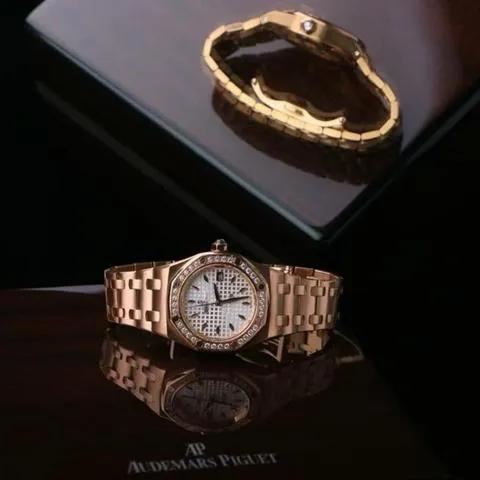 Audemars Piguet Royal Oak Lady 77321OR.ZZ.1230OR.01.A 33mm Rose gold Silver 3