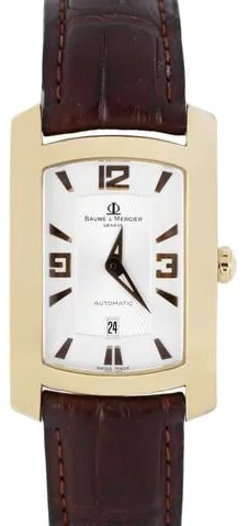 Baume & Mercier Hampton MV045225 26mm Yellow gold Silver