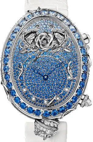 Breguet Reine de Naples 8973BB/6S/8H4/SD0D3L 40mm White gold Blue