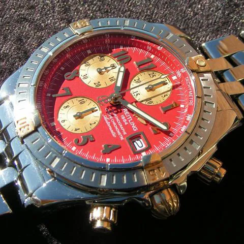 Breitling Chronomat B13356 Yellow gold and Stainless steel Red