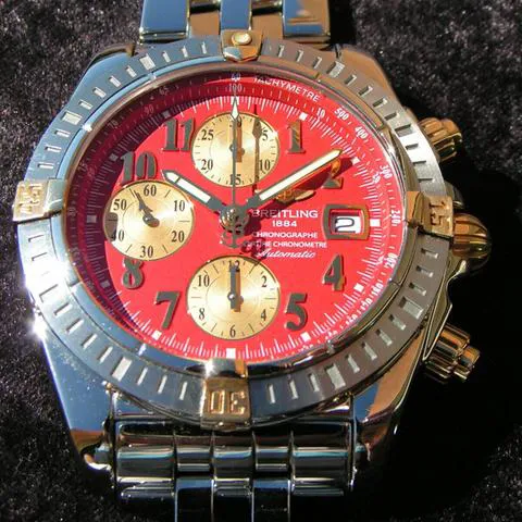 Breitling Chronomat B13356 Yellow gold and Stainless steel Red 1