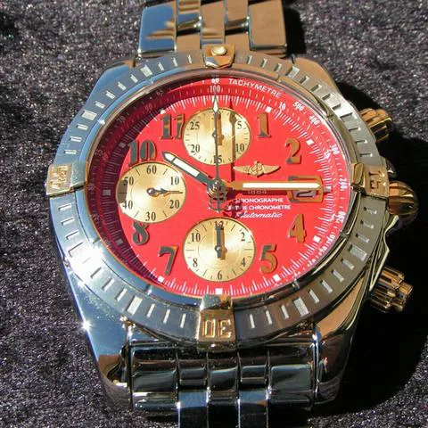 Breitling Chronomat B13356 Yellow gold and Stainless steel Red 2