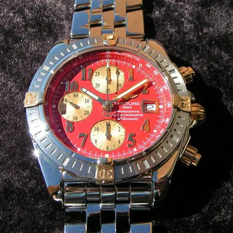 Breitling Chronomat B13356 Yellow gold and Stainless steel Red 3