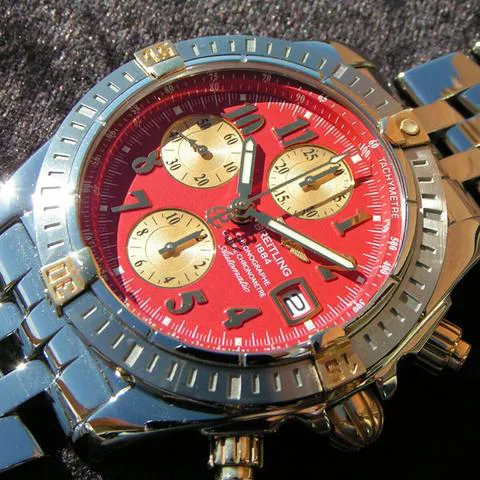 Breitling Chronomat B13356 Yellow gold and Stainless steel Red 8