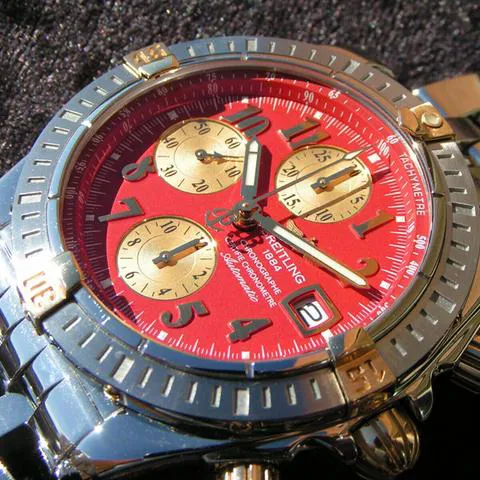 Breitling Chronomat B13356 Yellow gold and Stainless steel Red 9