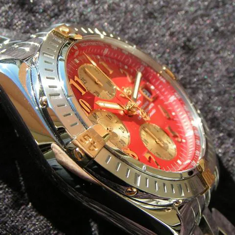 Breitling Chronomat B13356 Yellow gold and Stainless steel Red 14