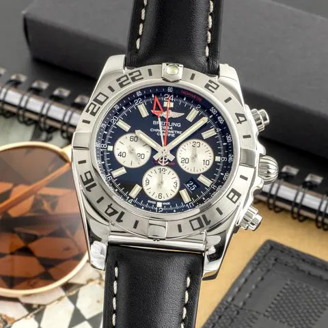 Breitling Chronomat GMT AB0413 47mm Stainless steel Black