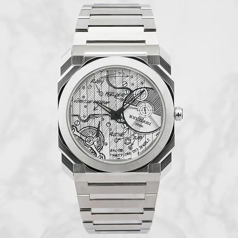 Bulgari Octo Finissimo 104163 40mm Stainless steel White 2