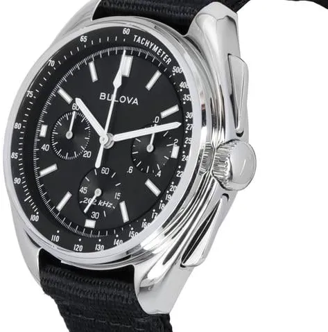 Bulova Lunar Pilot 96A225 45mm Stainless steel Black 2