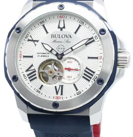 Bulova Marine Star 98A225 45mm Stainless steel White