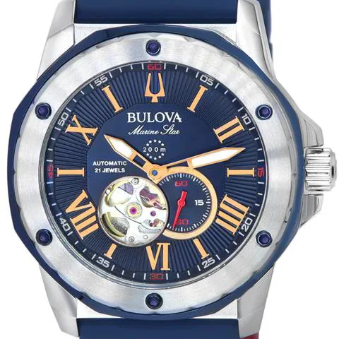 Bulova Marine Star 98A282 45mm Stainless steel Blue