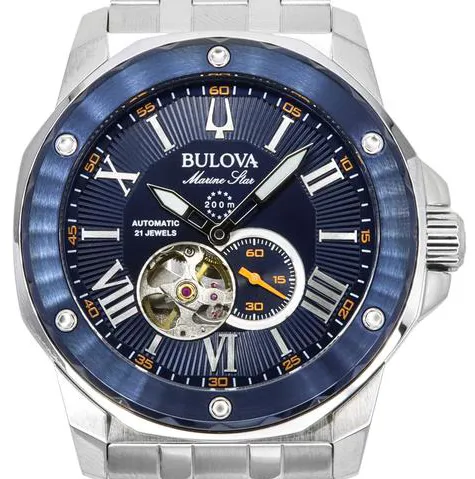 Bulova Marine Star 98A302 44mm Stainless steel Blue