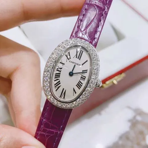 Cartier Baignoire WB509751 31mm White gold White 2