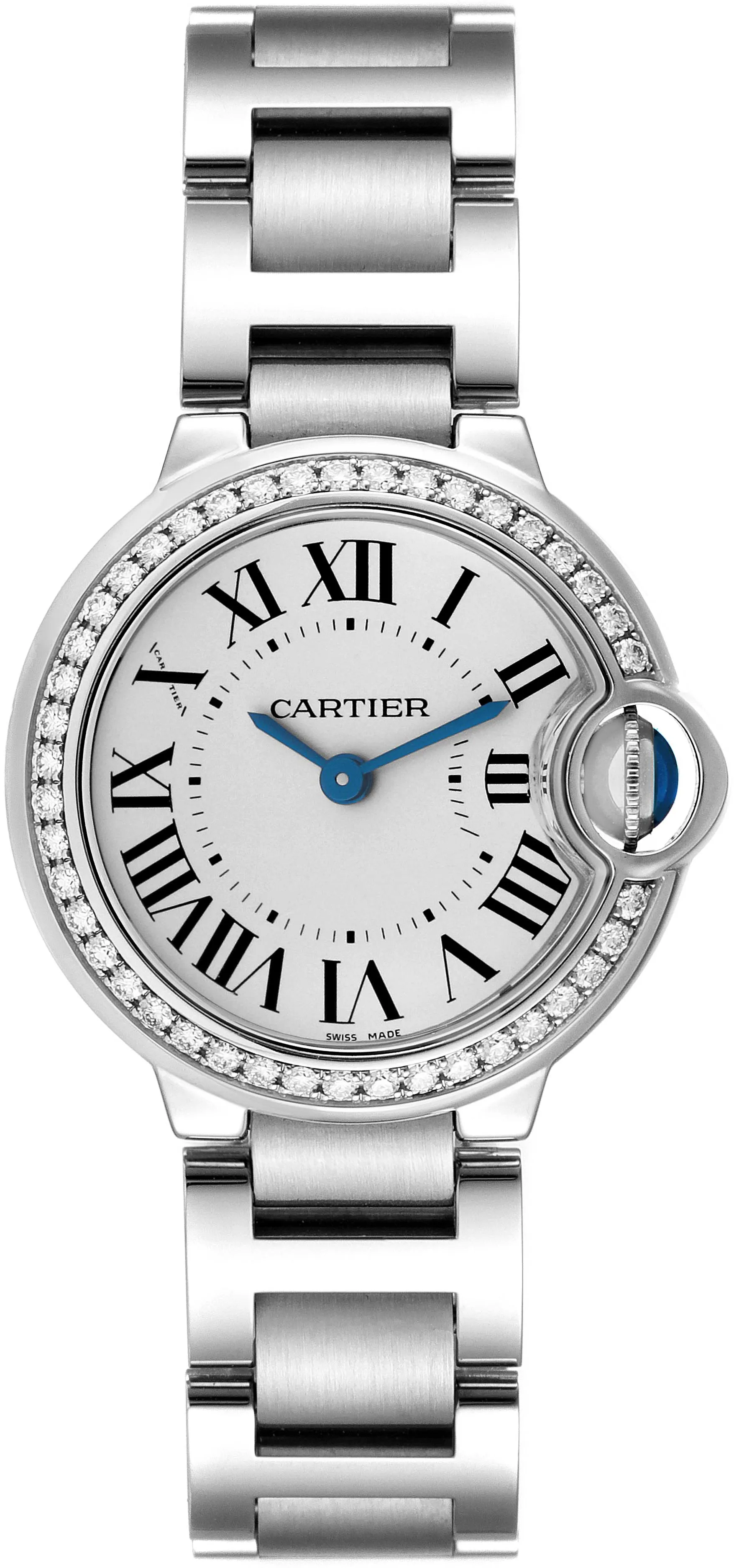 Cartier Ballon Bleu 28mm W4BB0015 28mm Stainless steel White