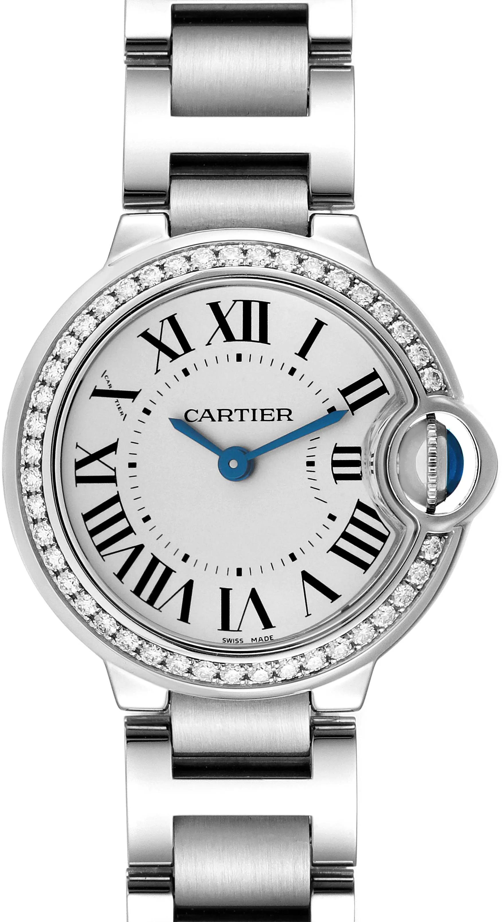 Cartier Ballon Bleu 28mm W4BB0015 28mm Stainless steel White 1