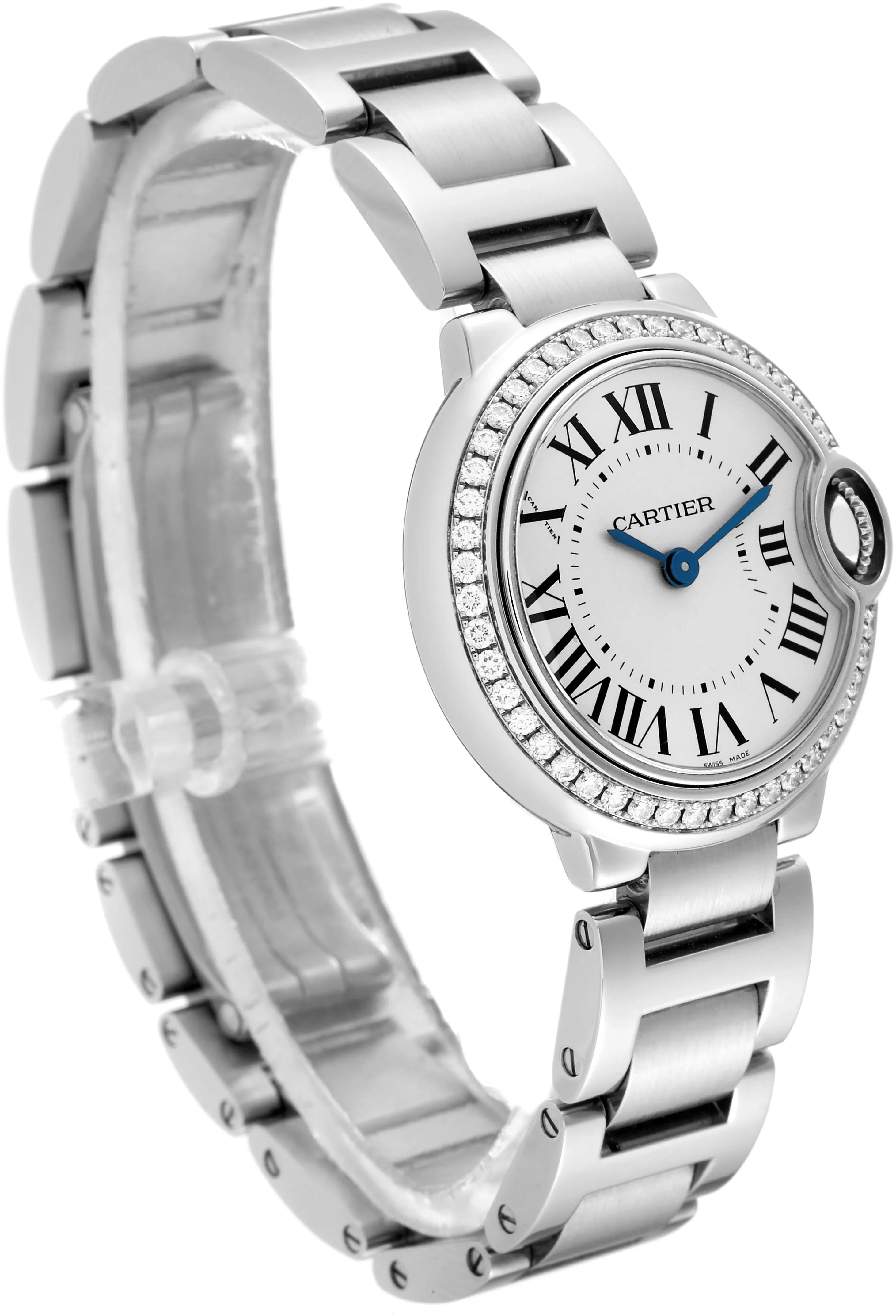 Cartier Ballon Bleu 28mm W4BB0015 28mm Stainless steel White 3