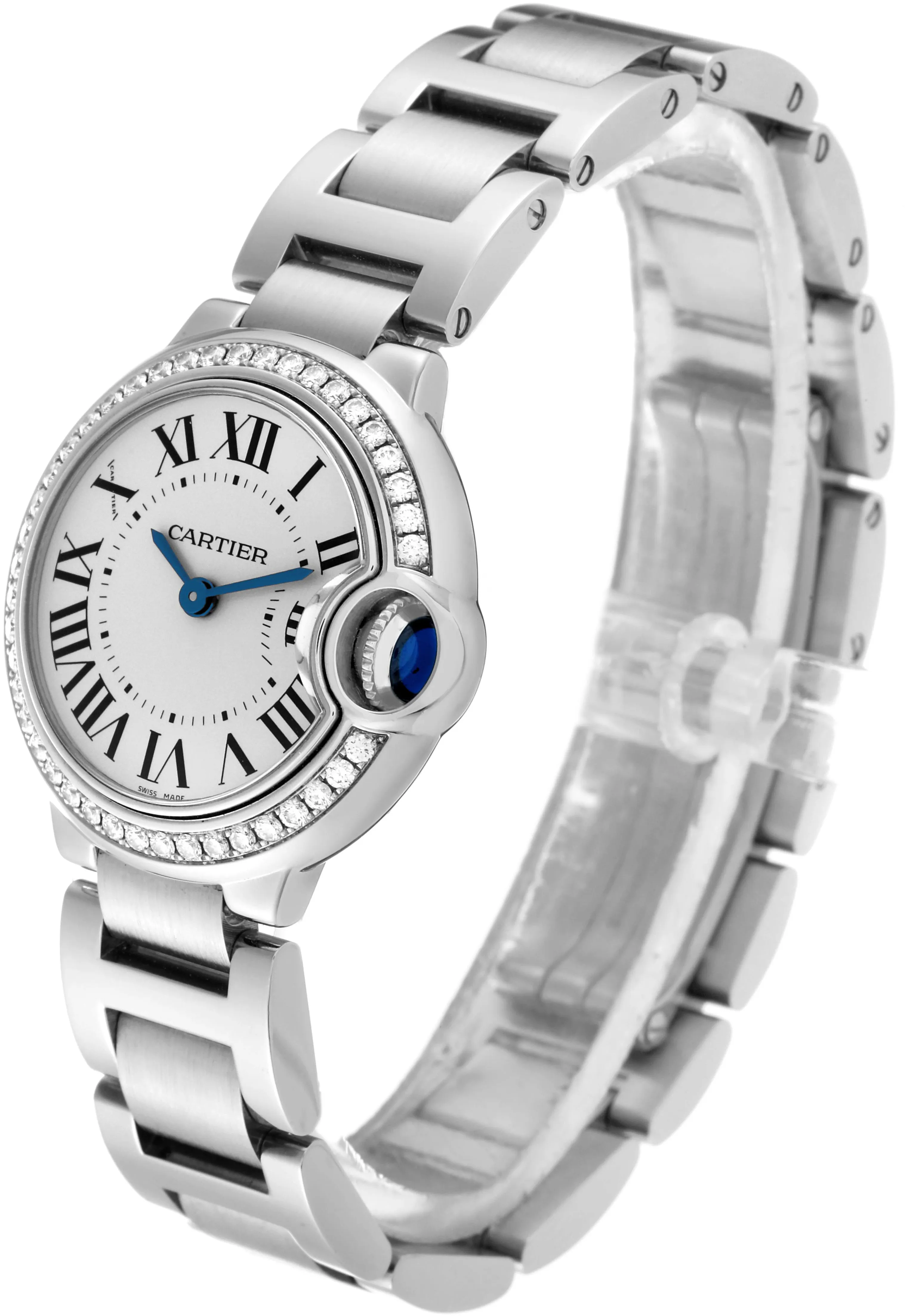 Cartier Ballon Bleu 28mm W4BB0015 28mm Stainless steel White 4