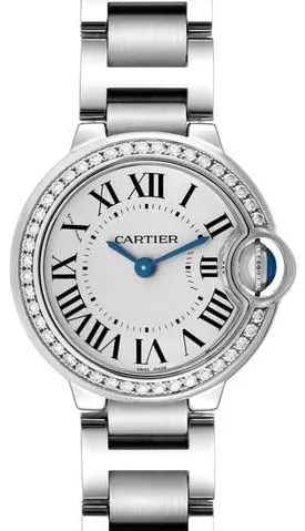 Cartier Ballon Bleu 28mm W4BB0015 28mm Stainless steel White