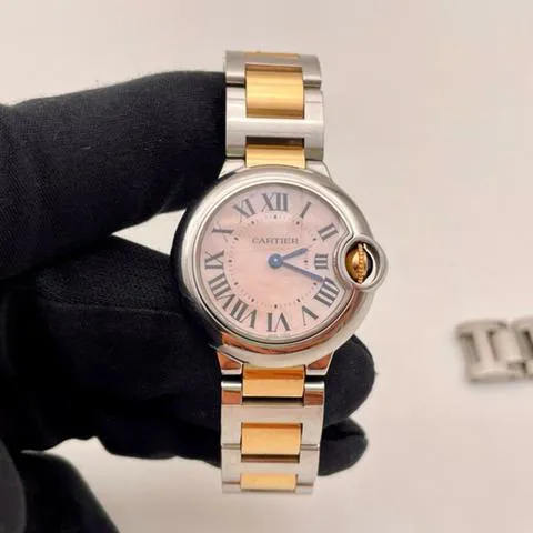 Cartier Ballon Bleu 28mm W6920034 28mm Yellow gold and Stainless steel Mother-of-pearl