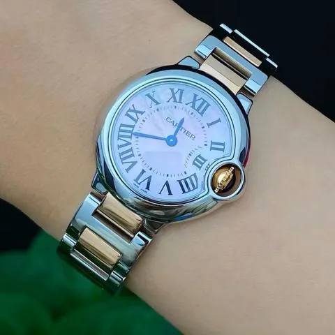 Cartier Ballon Bleu 28mm W6920034 28mm Yellow gold and Stainless steel Mother-of-pearl 3