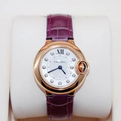 Cartier Ballon Bleu 28mm 28mm Rose gold Silver