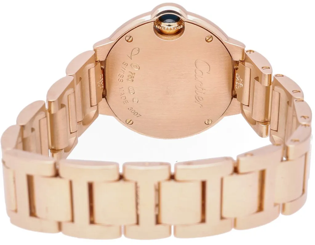 Cartier Ballon Bleu 3007 28mm Rose gold Silver 8