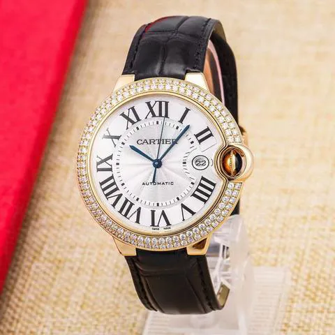 Cartier Ballon Bleu 42mm WE900751 42mm Yellow gold Silver 1