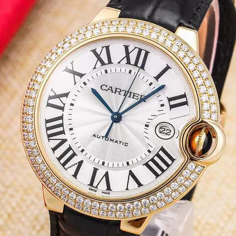 Cartier Ballon Bleu 42mm WE900751 42mm Yellow gold Silver 3