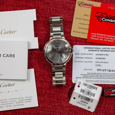 Cartier Ballon Bleu de Cartier WSBB0060 40mm Stainless steel Gray 15