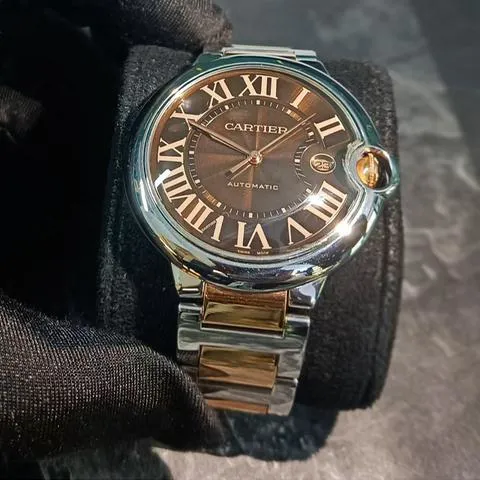 Cartier Ballon Bleu W6920032 42mm Stainless steel Brown 2