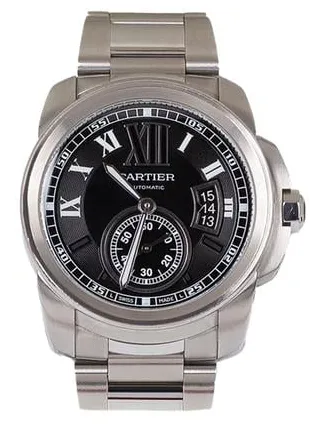 Cartier Calibre de Cartier W7100016 42mm Stainless steel Black