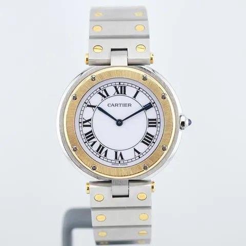 Cartier Santos 8191 27mm Yellow gold and Stainless steel White