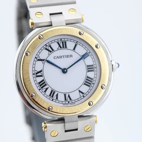 Cartier Santos 8191 27mm Yellow gold and Stainless steel White 1