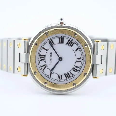 Cartier Santos 8191 27mm Yellow gold and Stainless steel White 2