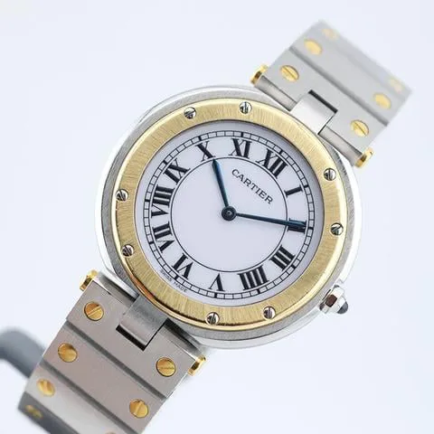 Cartier Santos 8191 27mm Yellow gold and Stainless steel White 3