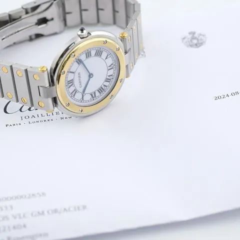 Cartier Santos 8191 27mm Yellow gold and Stainless steel White 4