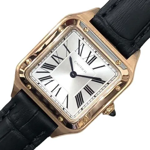 Cartier Santos Dumont WGSA0022 27.5mm Rose gold Silver