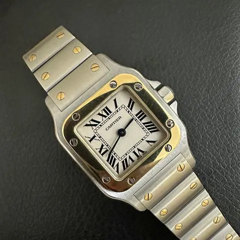 Cartier Santos W20012C4 24mm Yellow gold and Stainless steel White