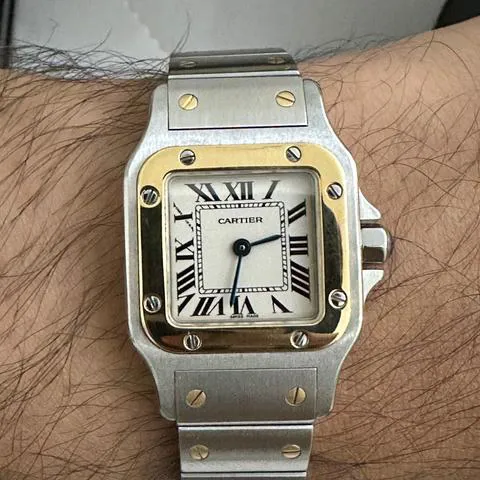 Cartier Santos W20012C4 24mm Yellow gold and Stainless steel White 5