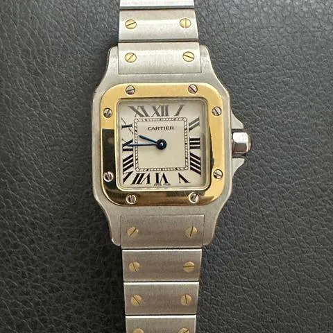 Cartier Santos W20012C4 24mm Yellow gold and Stainless steel White 7