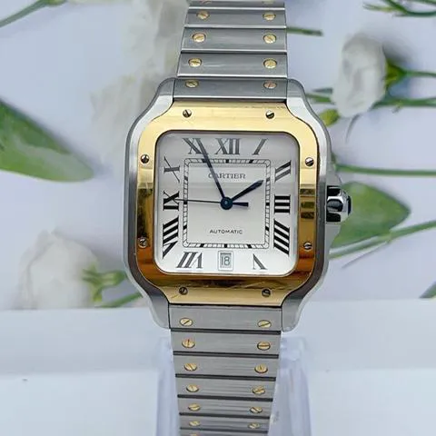 Cartier Santos W2SA0006 40mm Yellow gold and Stainless steel Silver 1