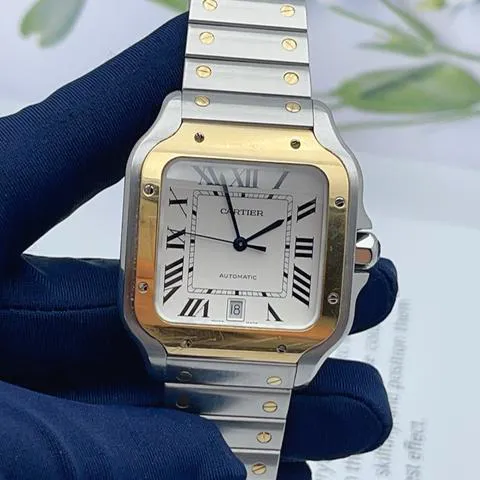 Cartier Santos W2SA0006 40mm Yellow gold and Stainless steel Silver 2