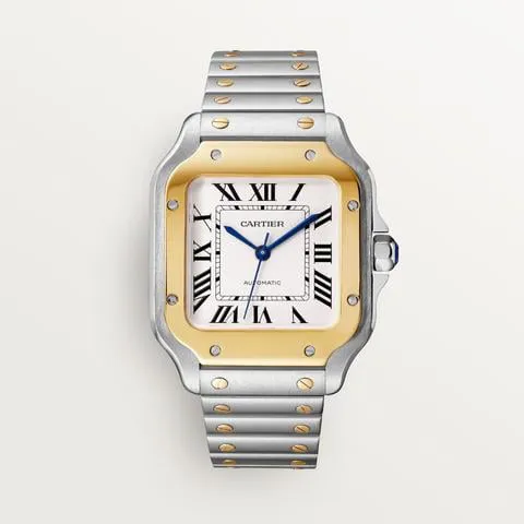 Cartier Santos W2SA0016 35mm Yellow gold and Stainless steel Silver