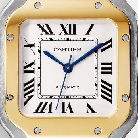 Cartier Santos W2SA0016 35mm Yellow gold and Stainless steel Silver 3