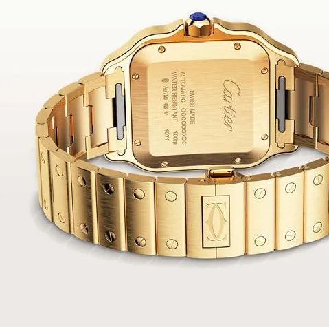 Cartier Santos WGSA0029 40mm Yellow gold Silver 3